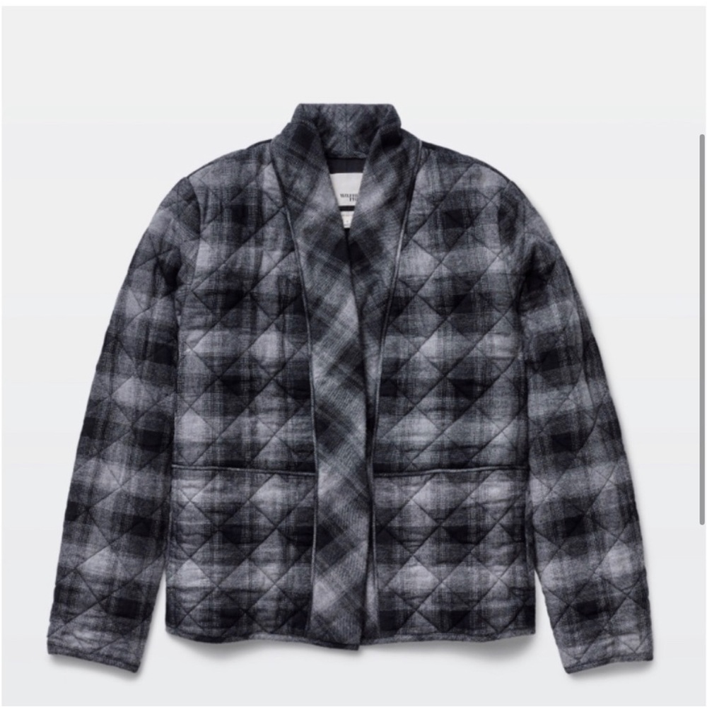 Wilfred Free Cropped Plaid Jacket